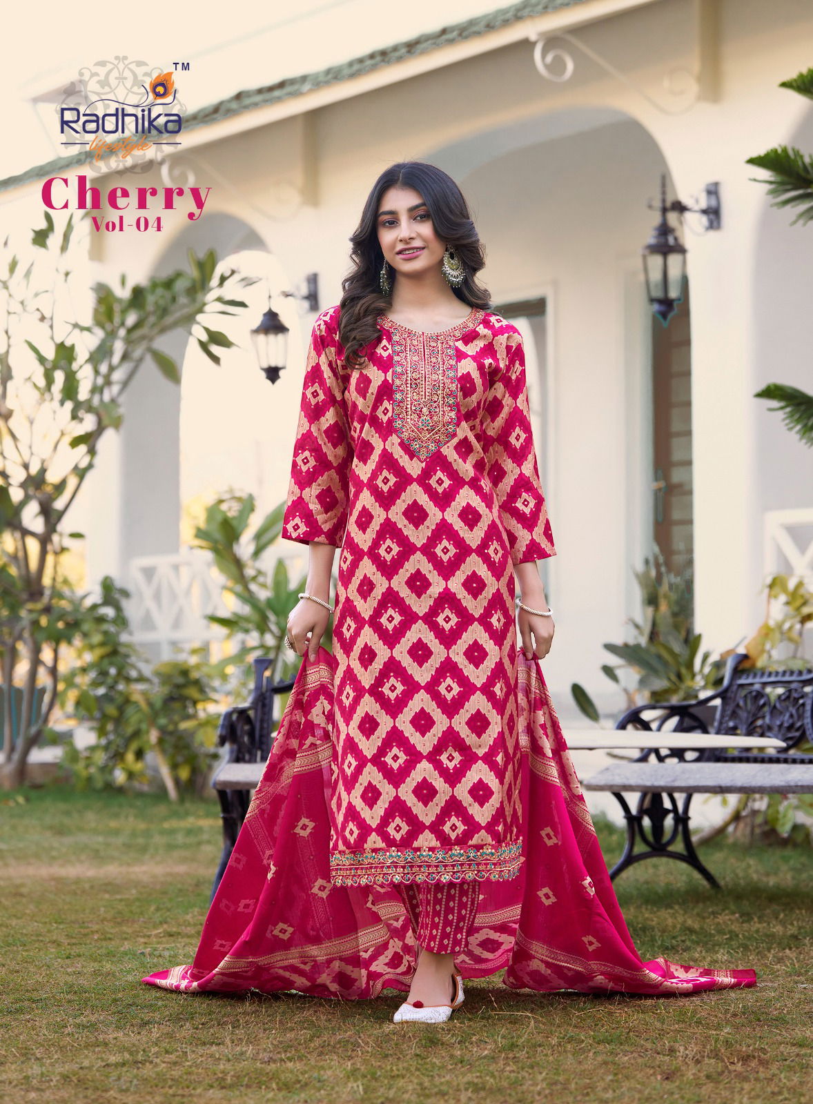 Cherry Vol 4 By Radhika Modal Printed Kurti With Bottom Dupatta Orders In India